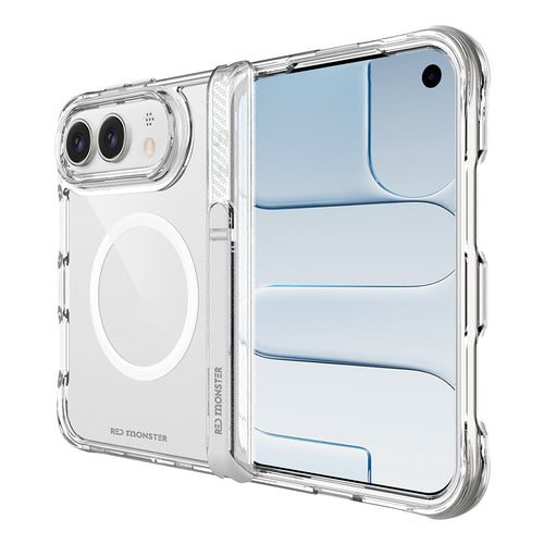 Redmonster iPhone 18 Duo (2026) Gassan M Book Stand Pure Clear