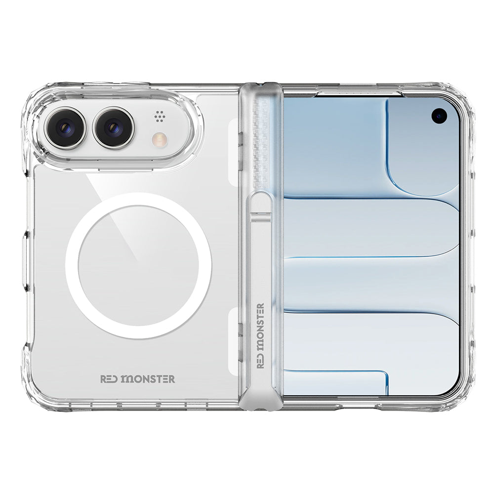 Redmonster iPhone 18 Duo (2026) Gassan M Book Stand Diamond Clear