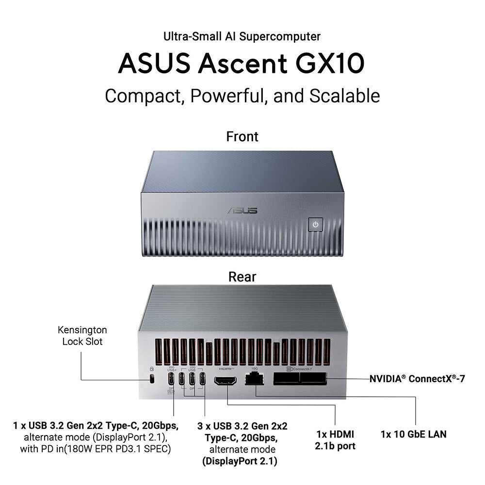 Asus NUC Ascent GX10 AI ARM v9.2-A (GB10) M00070 Linux 1T 1Y
