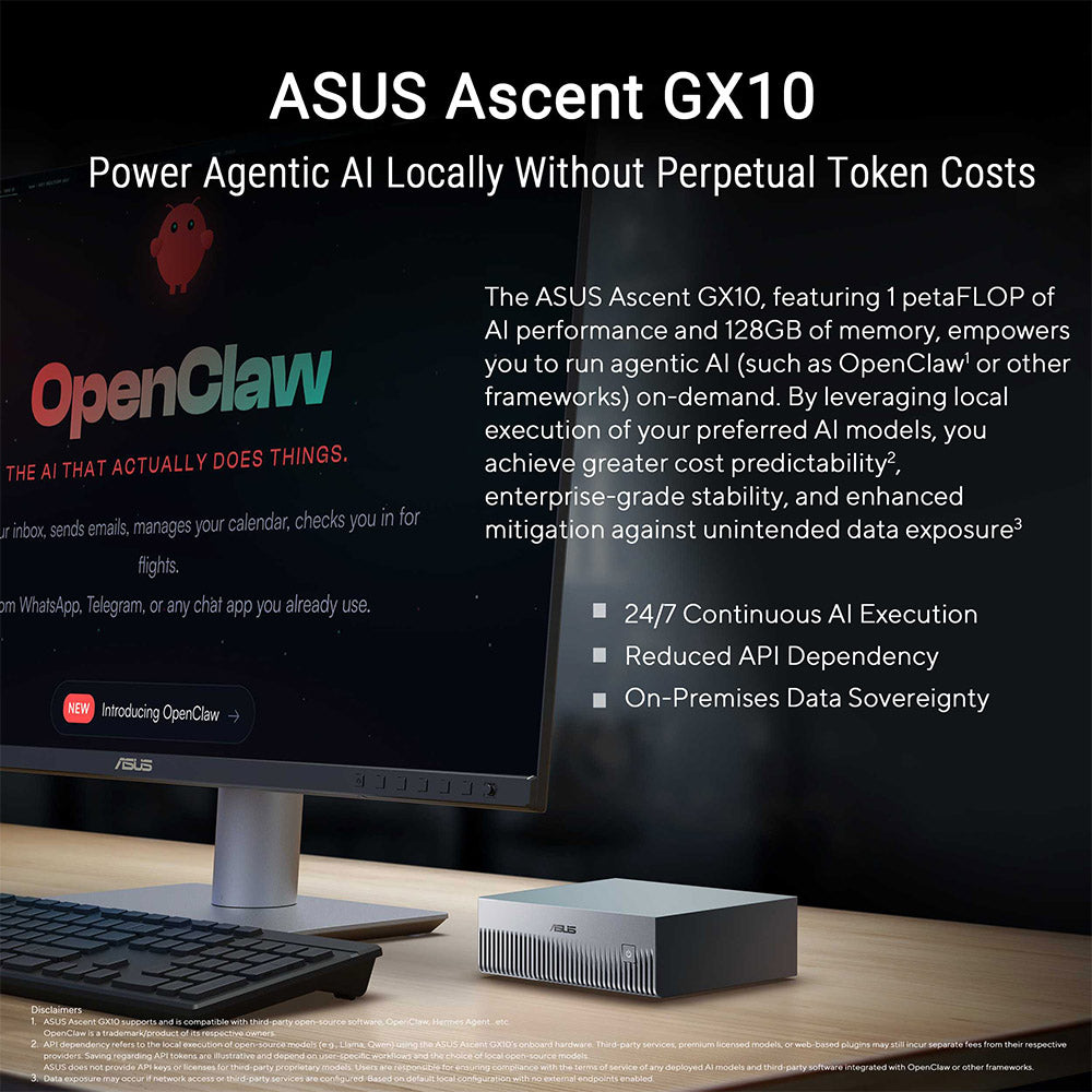 Asus NUC Ascent GX10 AI ARM v9.2-A (GB10) M00070 Linux 1T 1Y