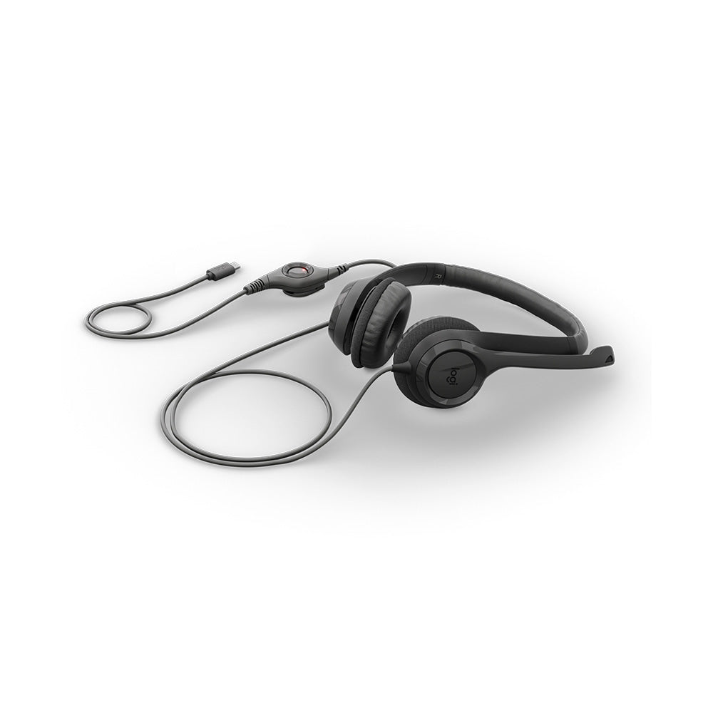 Logitech H390 USB-C Stereo Headset (Black)