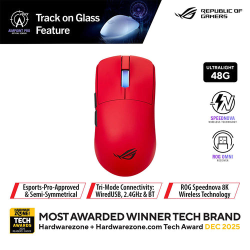 Asus ROG Harpe II Ace Wireless Gaming Mouse (Red)