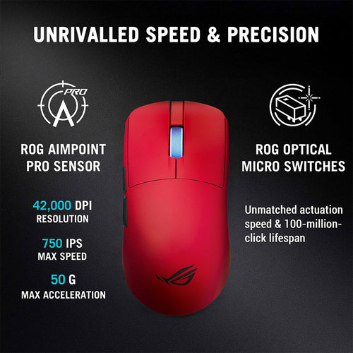Asus ROG Harpe II Ace Wireless Gaming Mouse (Red)