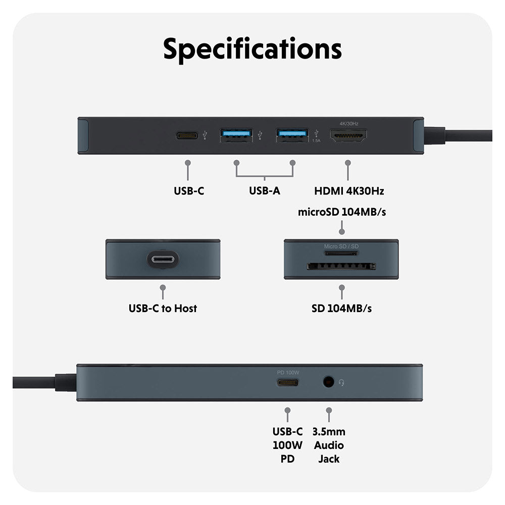 HyperDrive Flex 8 Port USB-C Mobile Dock