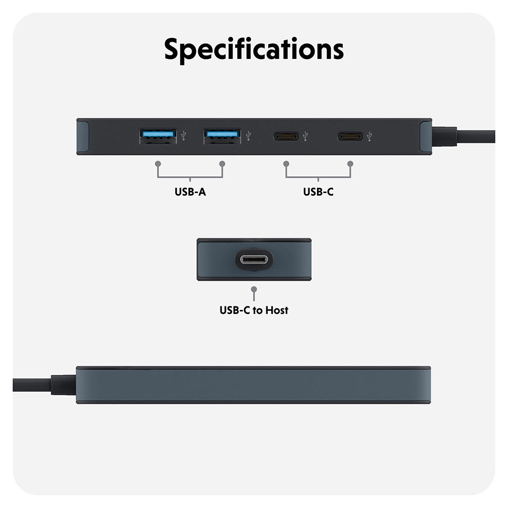 HyperDrive Flex 4 Port USB-C Hub (2C+2A)