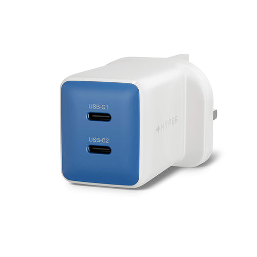 Hyper 45W Gan UK Wall Charger - Blue