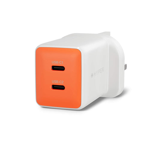 Hyper 45W Gan UK Wall Charger - Orange