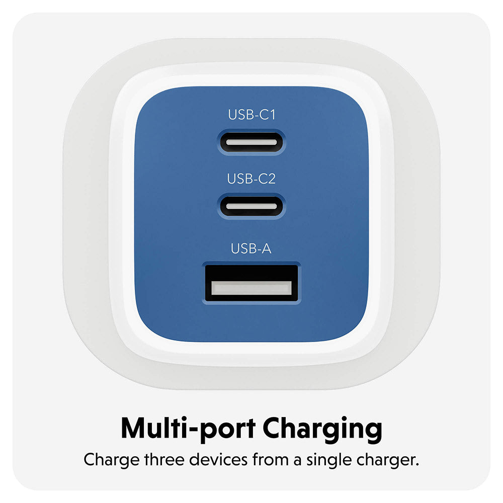 HyperJuice 65W Gan UK Wall Charger - Blue