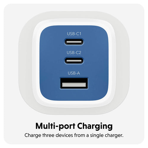 HyperJuice 65W Gan UK Wall Charger - Blue