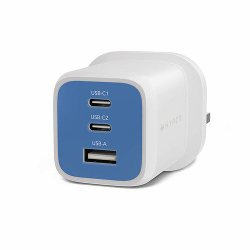 HyperJuice 65W Gan UK Wall Charger - Blue