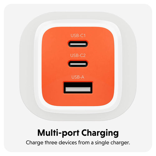 HyperJuice 65W Gan UK Wall Charger - Orange