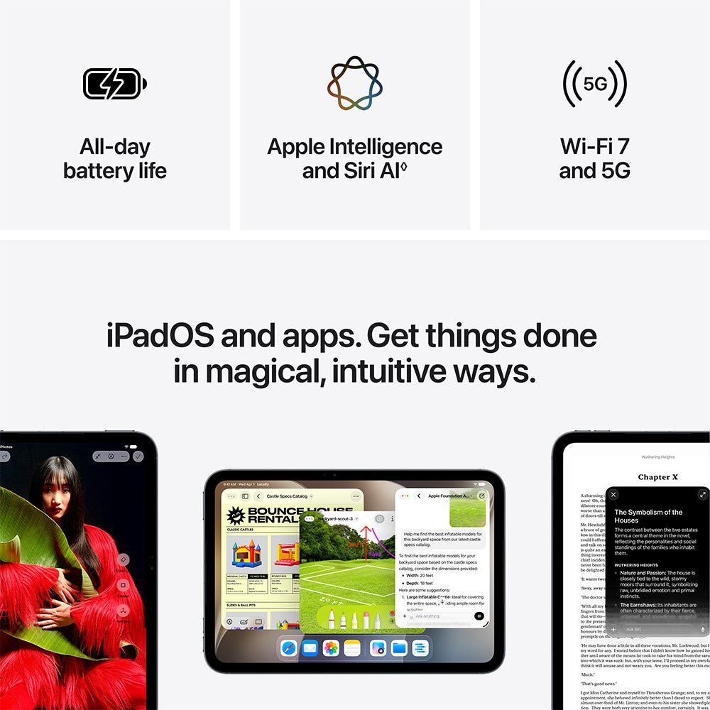 Apple iPad mini Wi‑Fi + Cell 128GB Standard Glass - Starlight