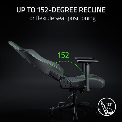 Razer Iskur V2 X NewGen - Ergonomic Gaming Chair with Breathable Comfort - Black/Green