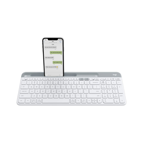 Logitech K580 Slim Multi-Device Wireless Keyboard (White)
