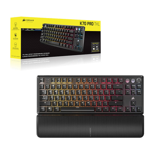 Corsair K70 Pro TKL High-Performance Hall Effect Gaming Keyboard with Rapid Trigger (Black)