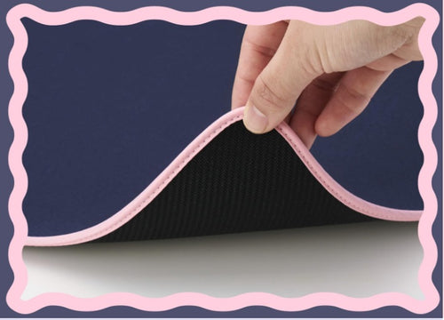 Elecom-MP-UKDM01NV Wave Desk Mat Navy