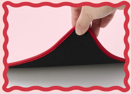Elecom-MP-UKDM01PN Wave Desk Mat Pink
