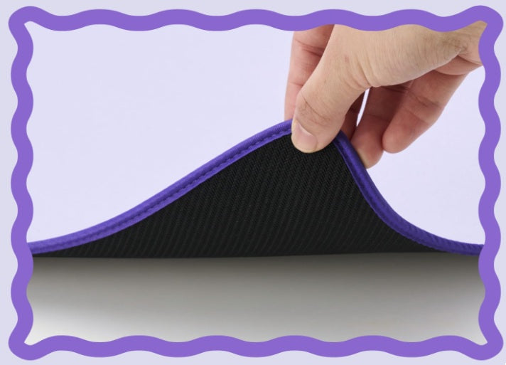 Elecom-MP-UKDM01PU Wave Desk Mat Purple