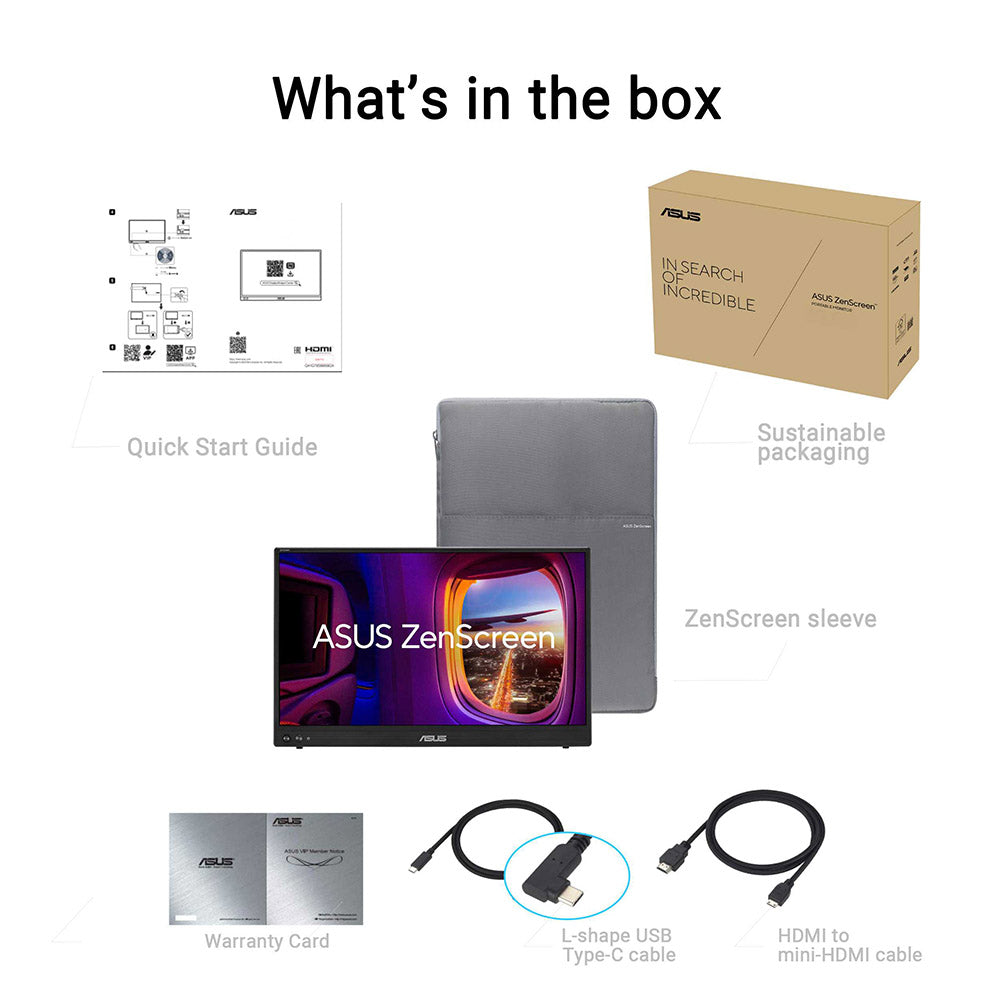 Asus ZenScreen MB16AHVE - 16 Portable Monitor