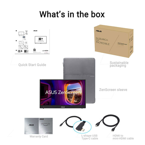 Asus ZenScreen MB16AHVE - 16 Portable Monitor