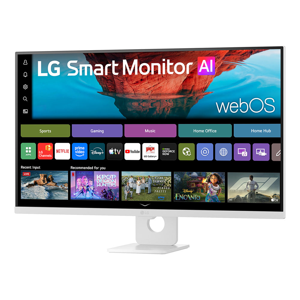 LG Smart Monitor AI 32U721SB-W - 31.5 UHD VA with webOS