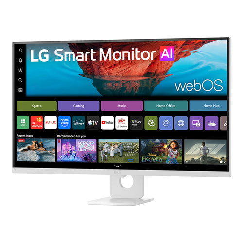 LG Smart Monitor AI 32U721SB-W - 31.5 UHD VA with webOS