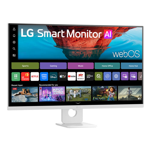 LG Smart Monitor AI 32U721SB-W - 31.5 UHD VA with webOS