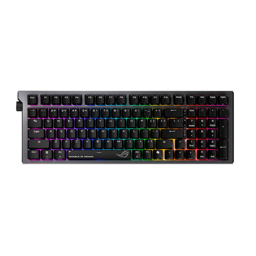 Asus ROG Strix Morph 96 (Snow) Wireless Gaming Keyboard (Black)
