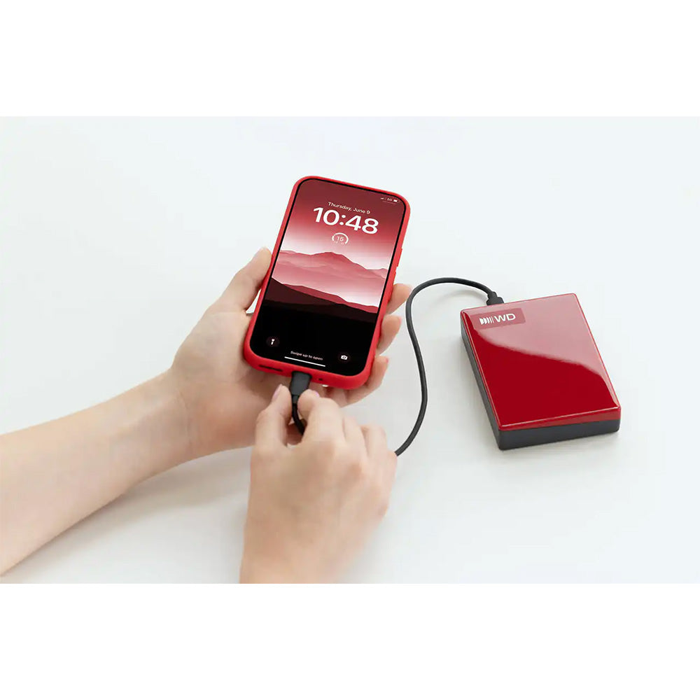 WD My Passport 2TB (native USB-C) HDD - Red