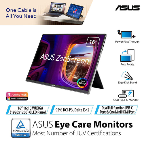 Asus ZenScreen MQ16FC - 16 OLED Portable Monitor