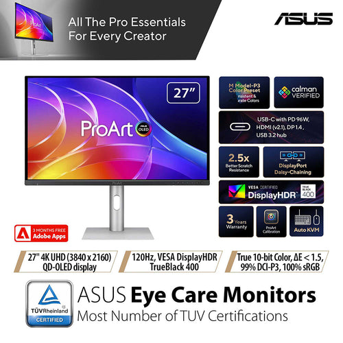 Asus ProArt PA279CDV - 27 UHD OLED Professional Monitor
