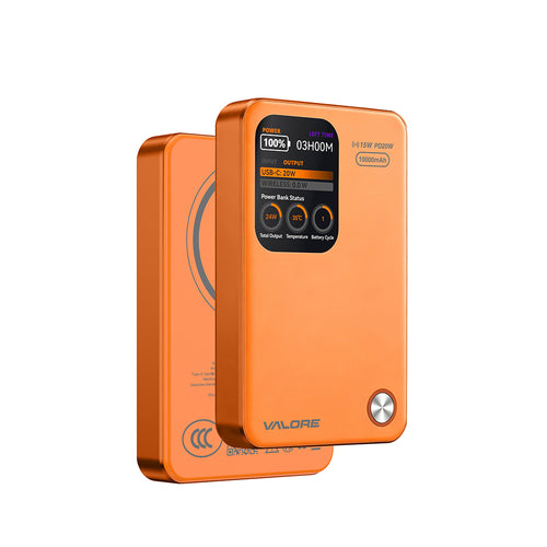 Valore PD20W 10000mAh 3-in-1 Wireless Charging Power Bank (PB-008) - Orange