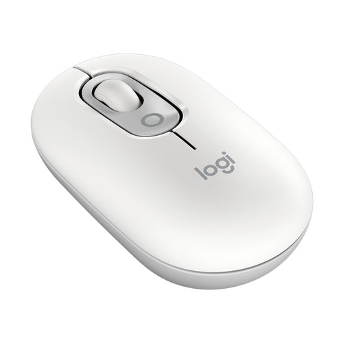 Logitech POP Wireless Bluetooth Mouse with Emoji (White)