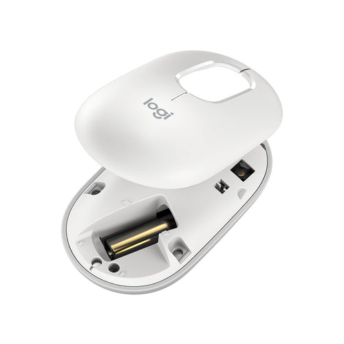 Logitech POP Wireless Bluetooth Mouse with Emoji (White)