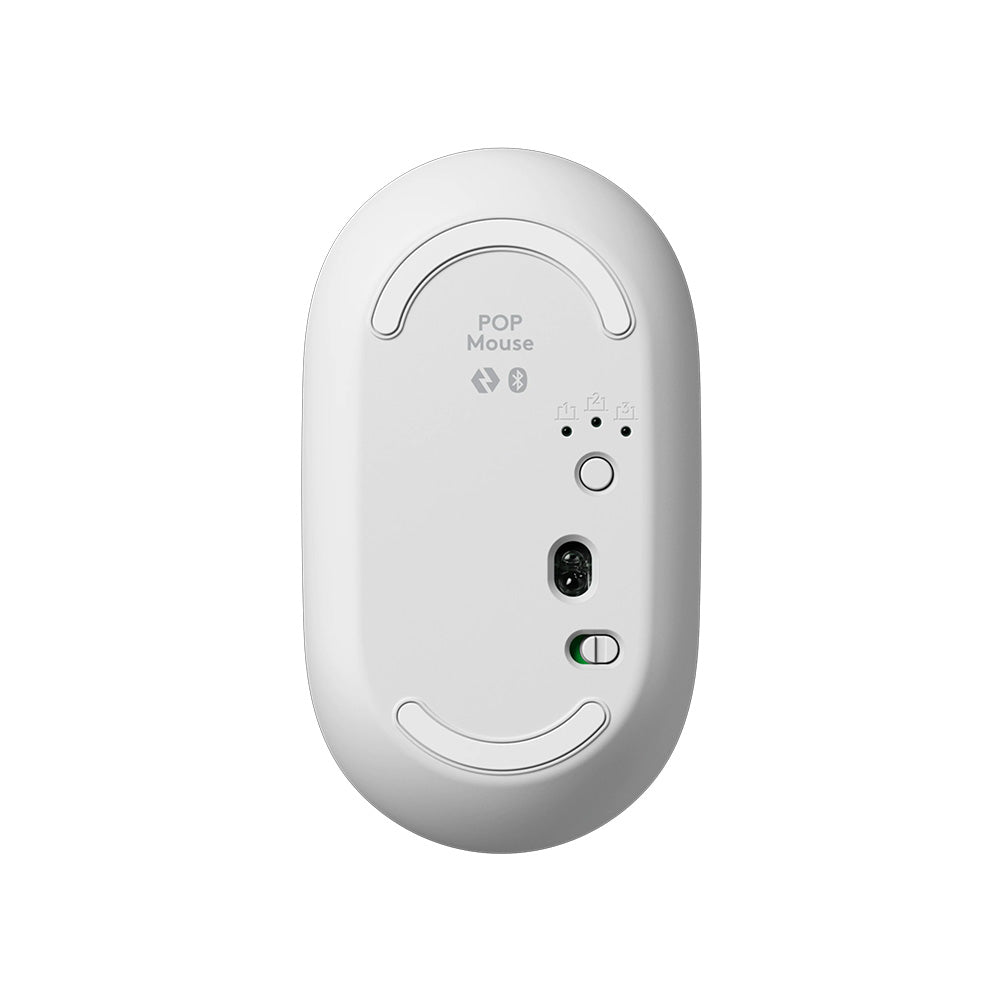 Logitech POP Wireless Bluetooth Mouse with Emoji (White)