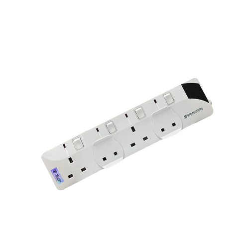 SoundTeoh PS-004A 4Way 2M Extension Socket (White)