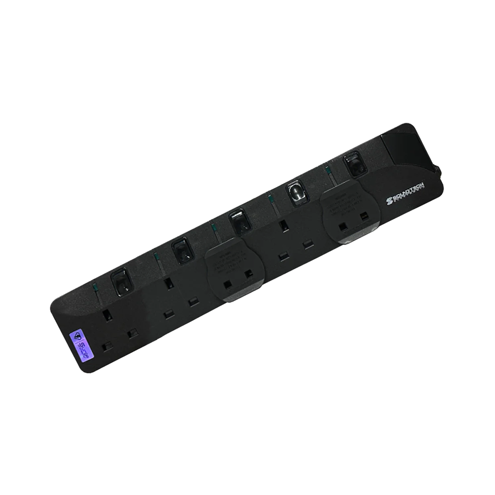 SoundTeoh PS-005A 5Way 2M Extension Socket (Black) – Challenger Singapore
