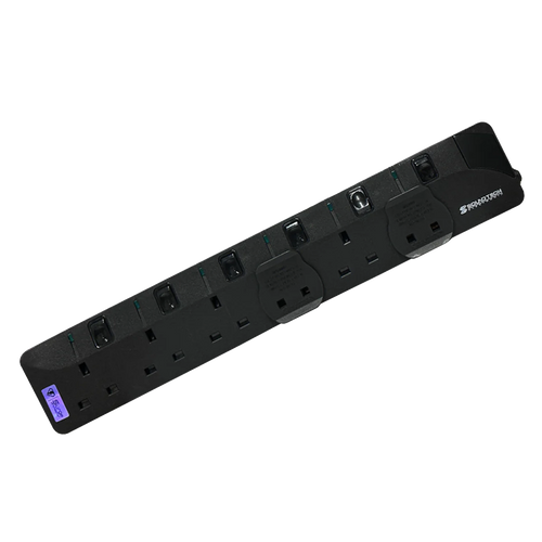 SoundTeoh PS-006A/BK 6Way 2M Extension (Black)