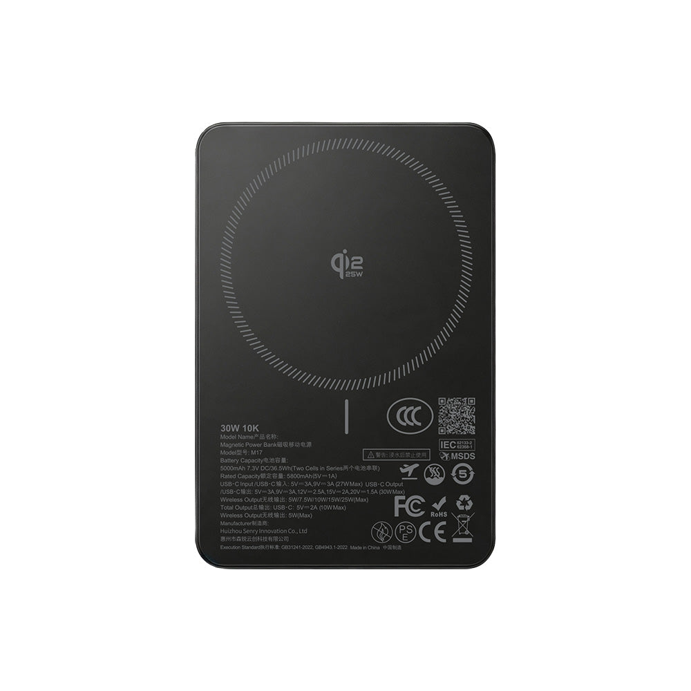 Valore PD30W 10000mAh Wireless Charging Power Bank (PS04) - Black