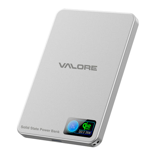 Valore PD30W 10000mAh Wireless Charging Power Bank (PS04) - Silver
