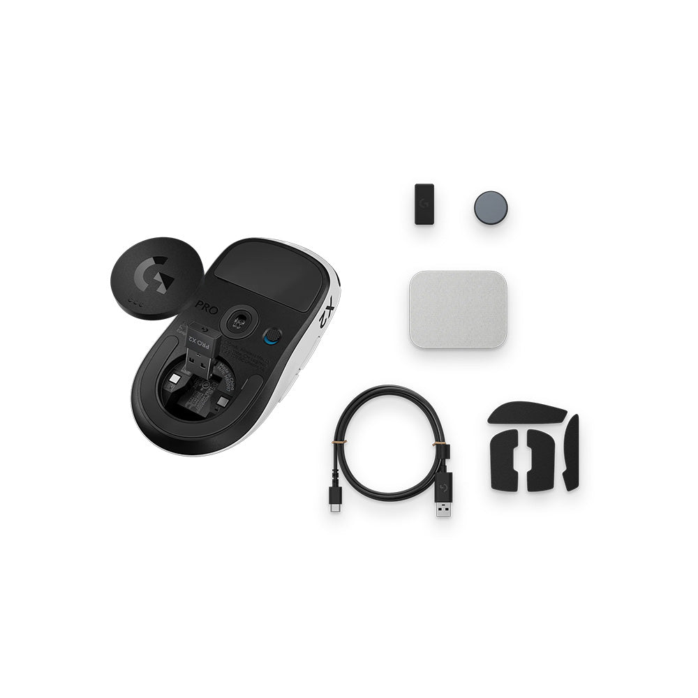 Logitech G PRO X2 Superstrike Wireless Gaming Mouse (Lunar Eclipse