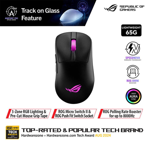 Asus ROG Keris II Origin Wireless Gaming Mouse (Black)