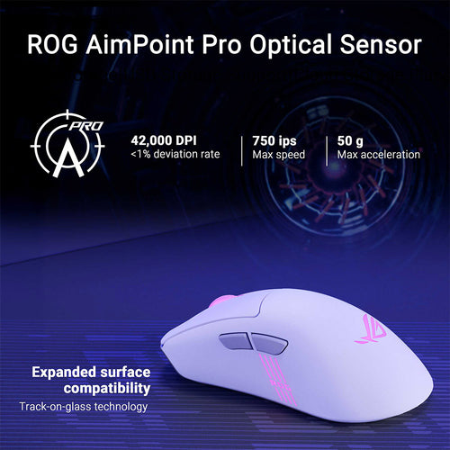 Asus ROG Keris II Origin Wireless Gaming Mouse (White)