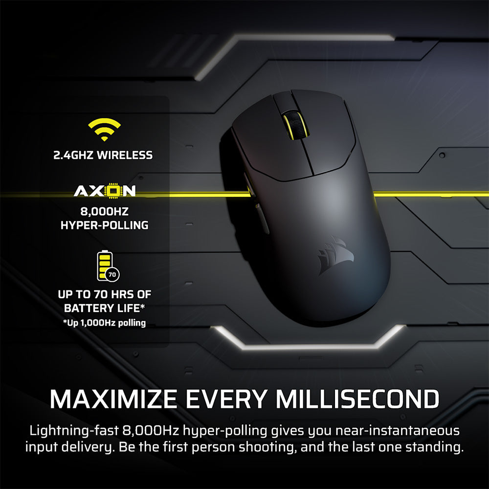 Corsair Sabre v2 Pro Ultralight Wireless Gaming Mouse (Black)