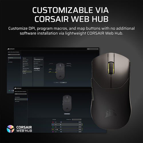 Corsair Sabre v2 Pro Ultralight Wireless Gaming Mouse (Black)