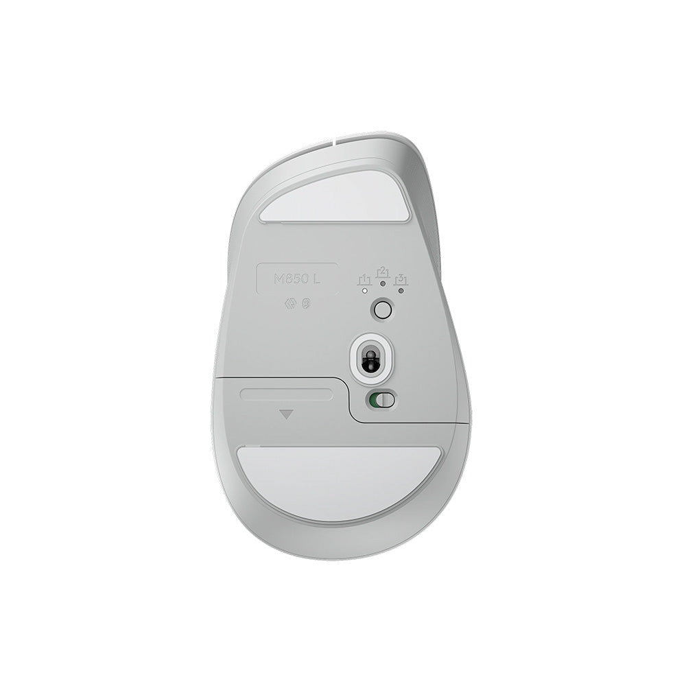 Logitech Signature Comfort Plus M850 L Bluetooth Mouse (White)
