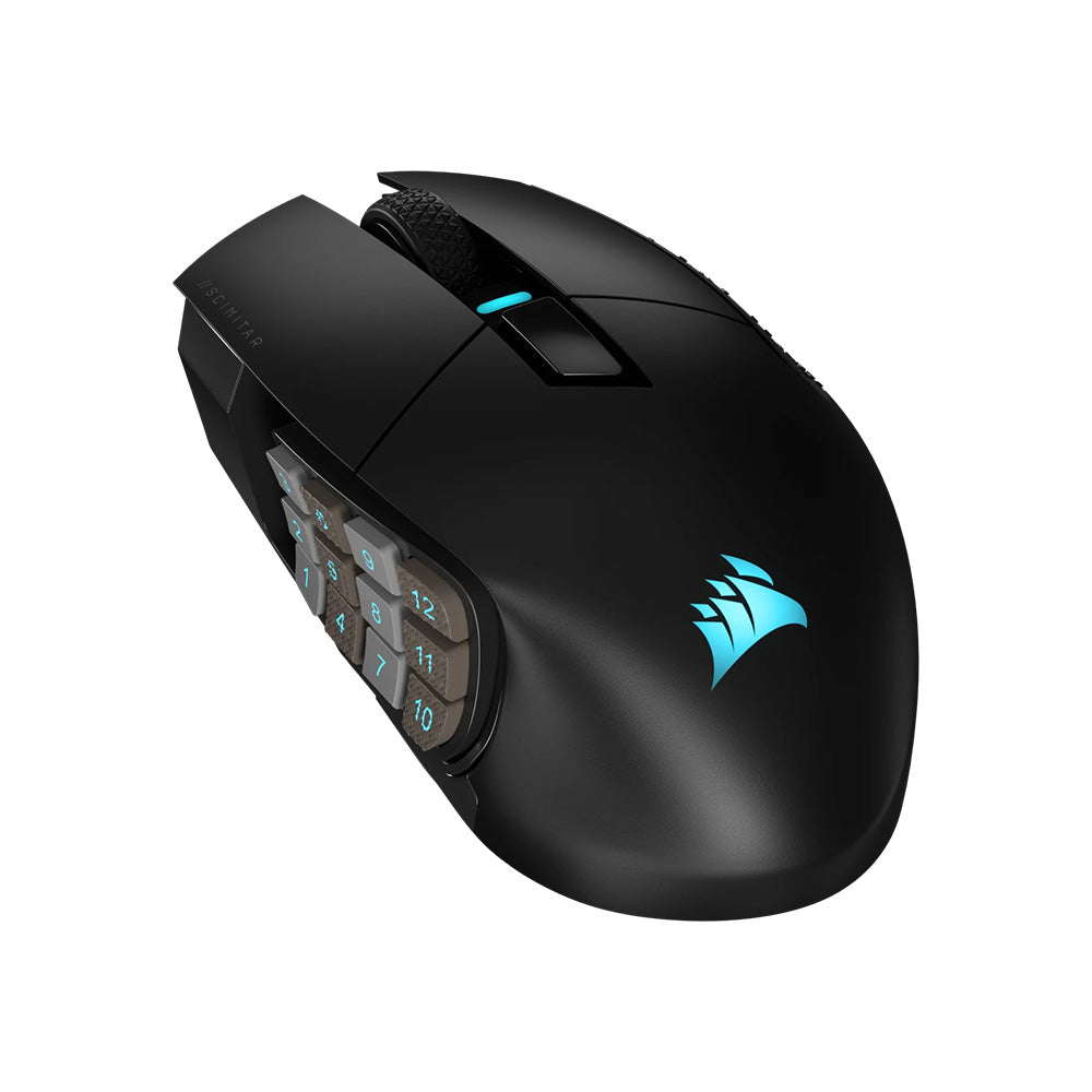 Corsair Scimitar Elite Wireless MMO Gaming Mouse – Challenger
