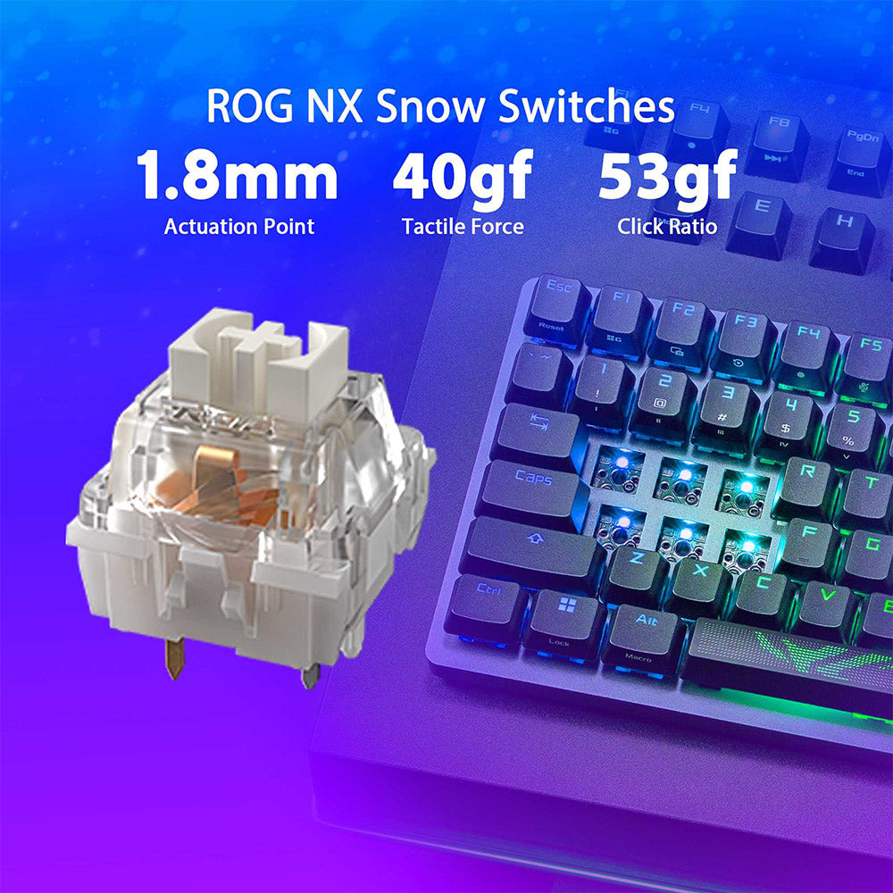 Asus ROG Strix Scope II X Wired Gaming Keyboard (NX Snow)