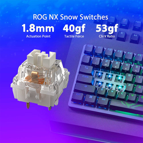 Asus ROG Strix Scope II X Wired Gaming Keyboard (NX Snow)