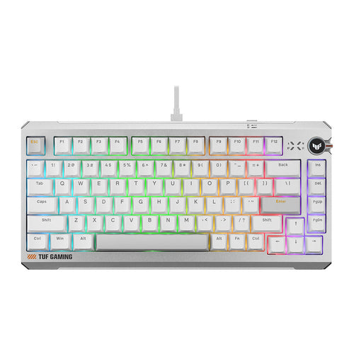 Asus TUF Gaming K4 Magnetic Wired Keyboard - White